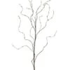 50″ Curly Willow Branch With Mini Leaves Brown Green