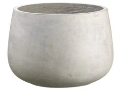 12.25″H X 18″D Aged Fiber Cement Pot Beige