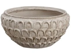 6.75″H X 14″D Aged Fiber Cement Planter Beige