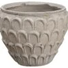 7″H X 9″D Aged Fiber Cement Planter Beige