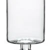 6″Dx9″H Glass Vase Clear