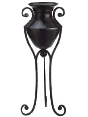 37.5″ Plant Stand Black Gray