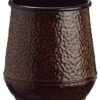 8.25″H X 7″D Tin Planter Brown