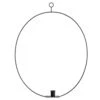 19.7″H X 15″W Iron Hanging Taper Candleholder Black