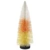 12″ Bottle Brush Tree Orange Yellow