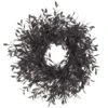14″ Willow Wreath Black