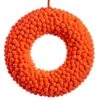 10.2″ Pompon Wreath Orange