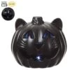 9″ Battery Operated Cat With Light Nlack