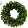 17″ Preserved Boxwood Wreath Green