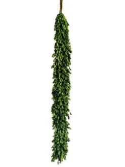 45″ Preserved Boxwood Garland Green