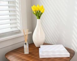 10″ Soft Touch Tulip Bundle X8 Yellow -Silk Flower Depot Store DD HST007 YE.03 R