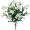 21″ Alstroemeria Bush X12 White