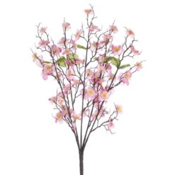23″ Peach Blossom Bush X5 Pink