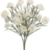 17.5″ Carnation Bush X7 White Cream