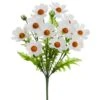 18″ Cosmos Bush X14 White