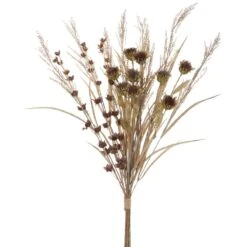 30″ Dry Look Carthamus Mixed Bundle Brown