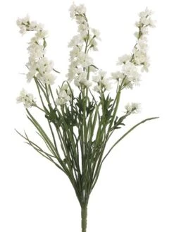 24.5″ Delphinium BusH X 3 Cream
