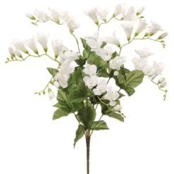 20″ Freesia Bush X8 White