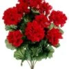17″ Geranium Bush X9 Red