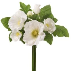 12.5″ Hollyhock Bundle White