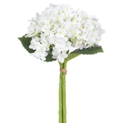 13″ Hydrangea Bundle X3 White