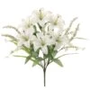 19″ Tiger Lily Bush X11 White