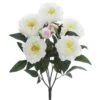 22″ Peony Bush X5 Cream