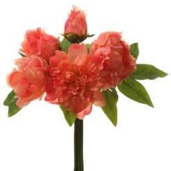 12.5″ Peony Bundle Coral
