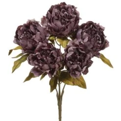 18″ Peony Bush X5 Purple