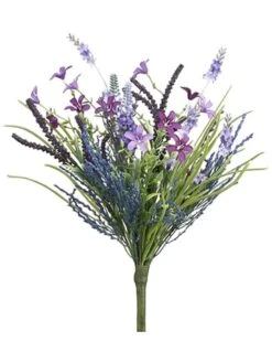 14″ Lavender/Fern Bouquet Lavender Purple