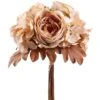 11″ Rose/Hydrangea Bouquet Cream Green