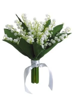 10″ Lily Of The Valley Bouquet Cream