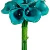 11″ Calla Lily Bouquet  Aqua