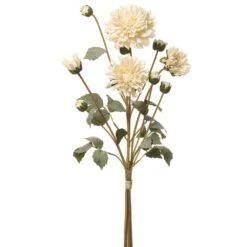 23″ Dahlia Bouquet Cream