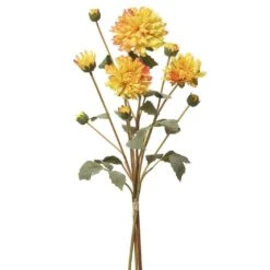 23″ Dahlia Bouquet Yellow Orange