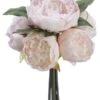12″ Peony Bouquet X9 Light Pink