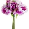 9.5″ Peony Bouquet X5 Violet