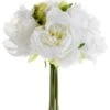 9.5″ Peony Bouquet X5 White