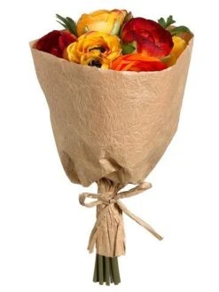 9″ Ranunculus Florist Bundle Orange Yellow