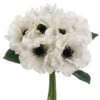10″ Real Touch Anemone Bouquet White