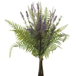 16″ Lavender/Fern Bouquet Purple