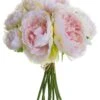 11″ Peony Bouquet Soft Pink