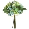12″ Hydrangea Bouquet Blue Green