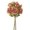 17.5″ Rose/Hydrangea Bouquet Rose Green