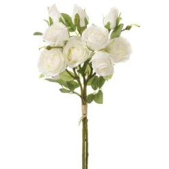 17.5″ Rose Bouquet Cream