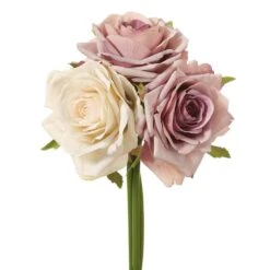 7.5″ Rose Bundle X3 Amethyst Cream