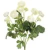 13″ Mini Ranunculus Bush X5 Cream