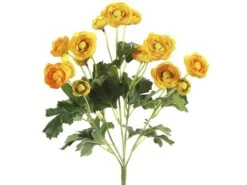 13″ Mini Ranunculus Bush X5 Yellow