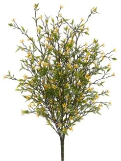 20″ Plastic Wild Starflower Bush Yellow