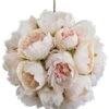10″ Peony Kissing Ball  Blush